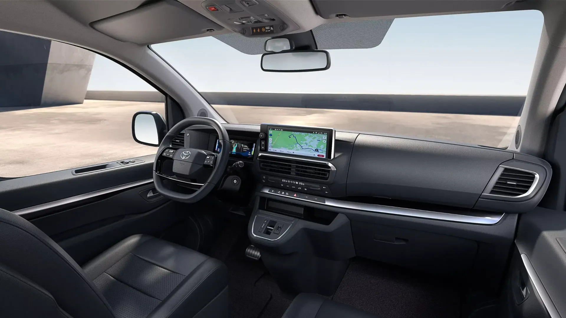 Luksusowa deska rozdzielcza Toyota Proace Verso VIP i skórzane fotele przednie – Bus Premium